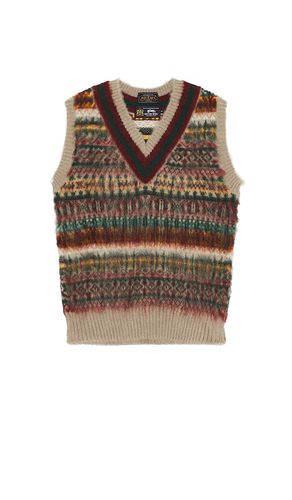 Gim Cricket Fair Isle Vest British Wool 5g in . Taglia S - Beams Plus - Modalova