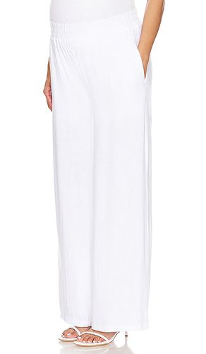 Pantalones de maternidad linen en color talla M en - White. Talla M (también en S, XL, XS) - BUMPSUIT - Modalova