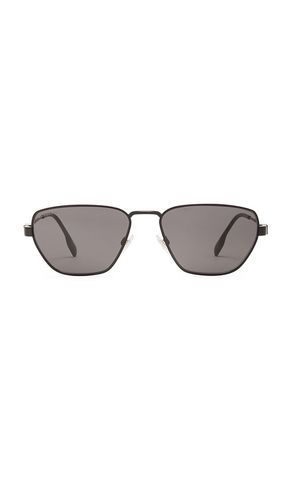 Burberry Oval Sunglasses in Black - Burberry - Modalova