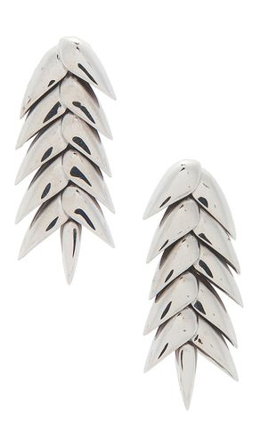 Spikelet Short Earrings in - Bevza - Modalova