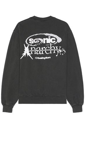 Sonic anarchy crewneck sweatshirt in color black size L in - Black. Size L (also in M, S, XL/1X) - Babylon - Modalova