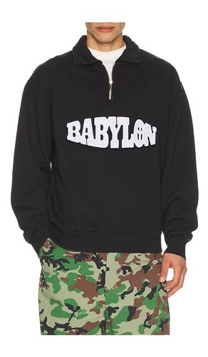 Half zip pullover sweater in color black size S (also in M, L, XL/1X) - Babylon - Modalova