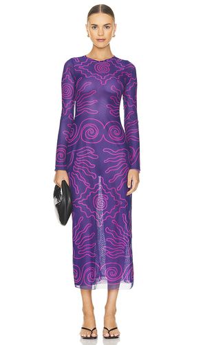 Vestido midi tania en color morado talla L en - Purple. Talla L (también en M, S, XS) - Cala de la Cruz - Modalova