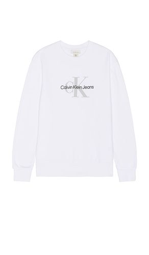 Monologo Fleece Crewneck Sweater in . Size S, XL/1X - Calvin Klein - Modalova