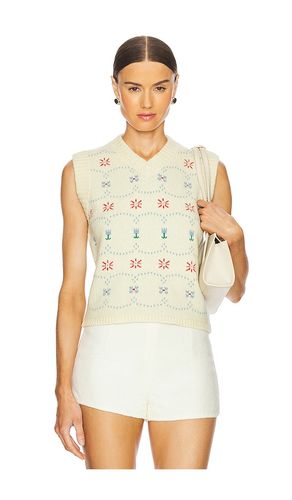 Chaleco jersey en color crema talla L en - Cream. Talla L (también en S, XS) - Calle Del Mar - Modalova