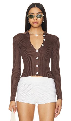 Ribbed Cardigan in . Taglia XL - Calle Del Mar - Modalova