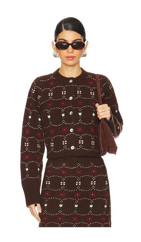 Western Fair Isle Cashmere Cardigan in . Taglia M, S - Calle Del Mar - Modalova