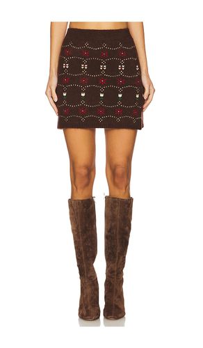 Cashmere Fair Isle Skirt in . Taglia M, S, XS - Calle Del Mar - Modalova