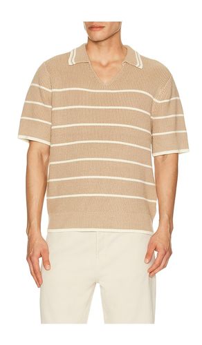 Bradley French Stripe Short Sleeve Polo in . Size S. Also in M, L - Central Park West - Modalova