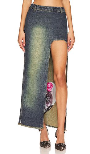 Curved Slit Skirt in . Size 34, 36, 38, 40, 42, 46 - Cannari Concept - Modalova