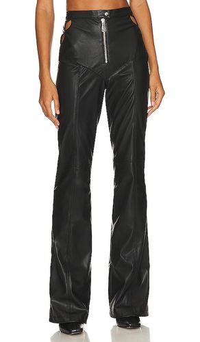 Faux leather detailed pants in color size L in - . Size L (also in M, S, XS) - Ceren Ocak - Modalova