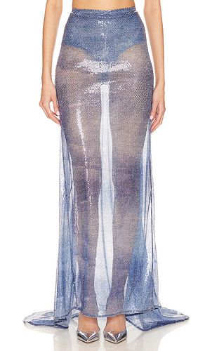 Denim Effect Sequin Skirt in . Size M, XS - Ceren Ocak - Modalova