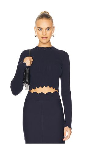 Blanca Scalloped Knit Top in . Taglia S, XS - Clea - Modalova