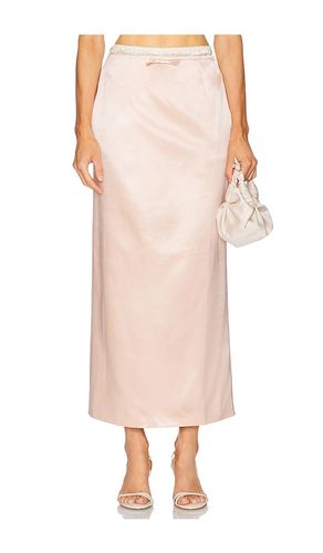 Irene Wool Silk Duchesse Midi Skirt in . Size L. Also in M, S, XS - Courtney Zheng - Modalova