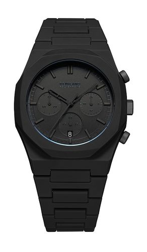 Polychrono 40.5mm watch in color black size all - D1 Milano - Modalova
