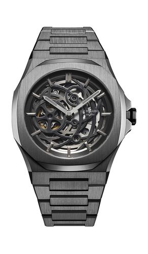 Reloj skeleton en color negro talla all - D1 Milano - Modalova