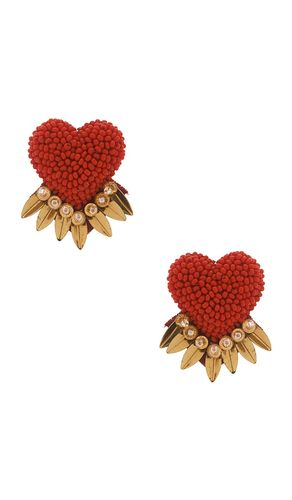 Danika earrings in color ,metallic gold size all - Deepa Gurnani - Modalova