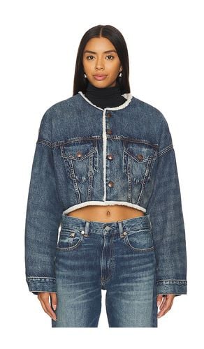 Oversized Cropped Denim Jacket in . Size M, S, XS - Denimist - Modalova