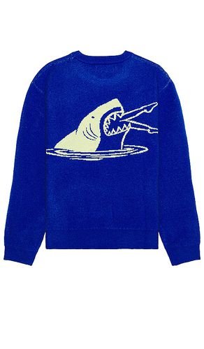 Shark Bite Crew Knit Sweater in . Size M, XL - Duvin Design - Modalova