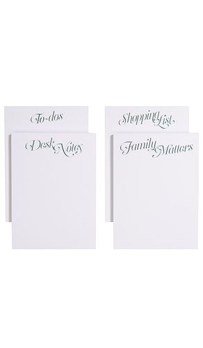 Maison notepad set in color white size all in / - White. Size all - Dear Annabelle - Modalova