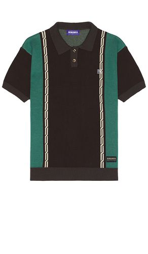 Chain jacquard knit polo shirt en color marrón talla S en & - . Talla S (también en L, XL/1X) - Deva States - Modalova