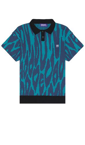 Pantera jacquard knit polo shirt en color talla M en - Blue. Talla M (también en L, S, XL/1X) - Deva States - Modalova