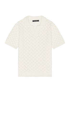 Yinka relaxed knit short sleeve polo en color talla M en - White. Talla M (también en S) - Daily Paper - Modalova