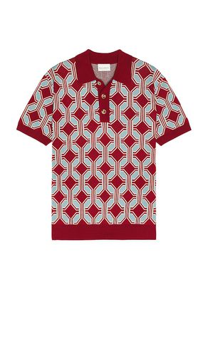 La maille polo g?om?trique en color rojo talla M en - Red. Talla M (también en S, XL/1X) - Drôle De Monsieur - Modalova