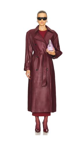 Corrin Leather Coat in . Size XS/S - Ducie - Modalova