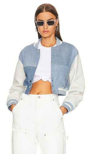 EB Cropped Varsity Jacket in -. Taglia XXL - EB Denim - Modalova