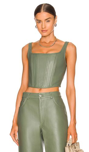 Leather bustier in color army size 10/M in - Army. Size 10/M (also in 12/L, 14/XL) - Ena Pelly - Modalova