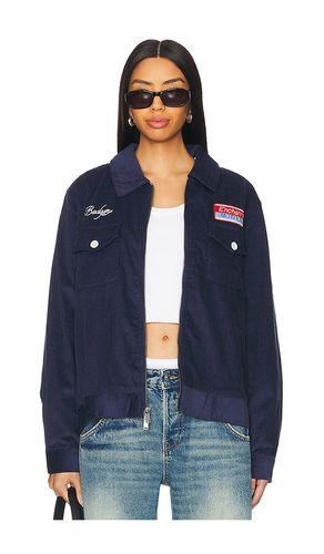 Chainstitch patch jacket en color talla L en - Navy. Talla L (también en M, S, XS) - Enchante - Modalova