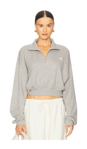 Cropped Half Zip Sweatshirt in . Size L. Also in M, XS - Eterne - Modalova