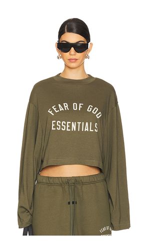 Cropped Long Sleeve T-Shirt in . Size M, S, XS - Fear of God ESSENTIALS - Modalova