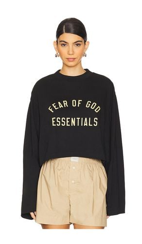 Cropped Long Sleeve T-Shirt in . Taglia M, S, XS - Fear of God ESSENTIALS - Modalova