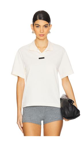 Short sleeve polo top en color blanco talla L en - White. Talla L (también en M, S, XS) - Fear of God ESSENTIALS - Modalova