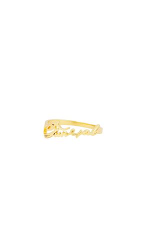 Anillo logo en color oro metálico talla 10 en - Metallic Gold. Talla 10 (también en 8, 9) - Funeral Apparel - Modalova