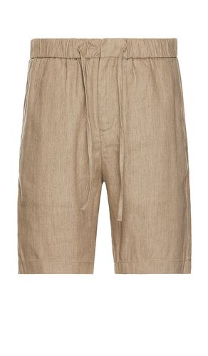 Felipe linen shorts en color bronce talla 28 en - Tan. Talla 28 (también en 30, 32, 34) - Frescobol Carioca - Modalova