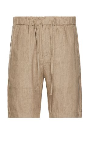 Felipe linen shorts en color bronce talla 30 en - Tan. Talla 30 (también en 32) - Frescobol Carioca - Modalova