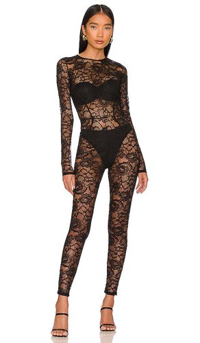 Lace catsuit en color talla L en - Black. Talla L (también en M) - fleur du mal - Modalova