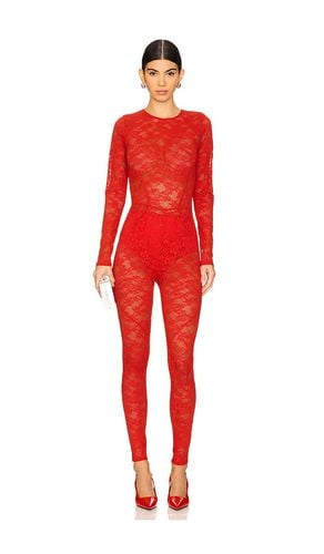 Le Stretch Lace Catsuit in . Size M, S, XS - fleur du mal - Modalova