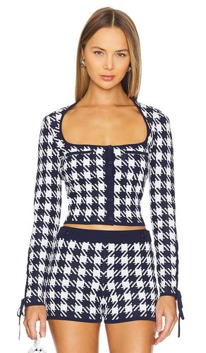 Houndstooth Cropped Cardigan in . Size M, S - fleur du mal - Modalova