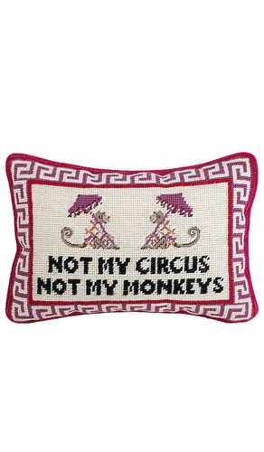 Not My Circus Needlepoint Pillow in - Furbish Studio - Modalova