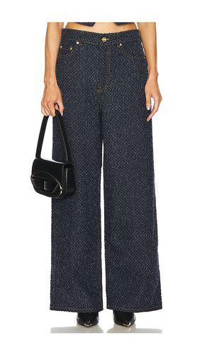 Fluffy Denim Wide Jeans in . Taglia 26, 27, 29, 30 - Ganni - Modalova