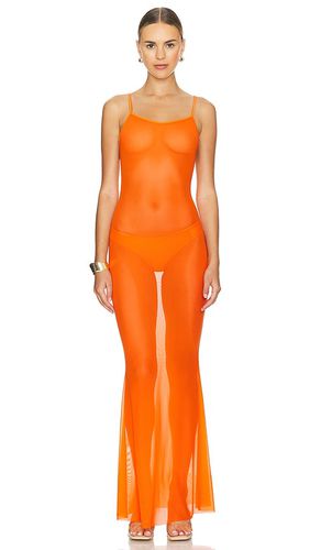 Maxivestido tirantes en color naranja talla L en - Orange. Talla L (también en M, S, XS) - Gonza - Modalova