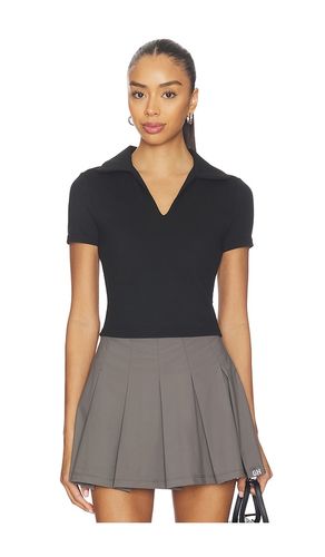 Preppy V-neck Polo Top in . Size S. Also in L - Gold Hinge - Modalova