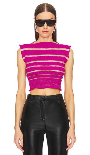 Nude stripe top en color rosado talla M en - Pink. Talla M (también en S, XS) - George Trochopoulos - Modalova