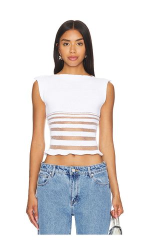 Half stripe top en color talla L en - White. Talla L (también en M, S, XL, XS) - George Trochopoulos - Modalova