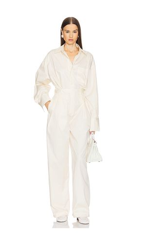 Paperbag jumpsuit en color crema talla L en - Cream. Talla L (también en M, S, XL, XS, XXS) - Helsa - Modalova