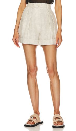 Linen rolled short en color neutral talla L en - Neutral. Talla L (también en M, S) - Helsa - Modalova